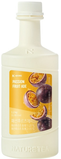 네이쳐티 패션후르츠에이드 베이스, 1.2kg, 1개