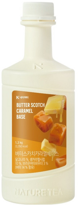 네이쳐티 버터스카치카라멜 베이스, 1.2kg, 1개