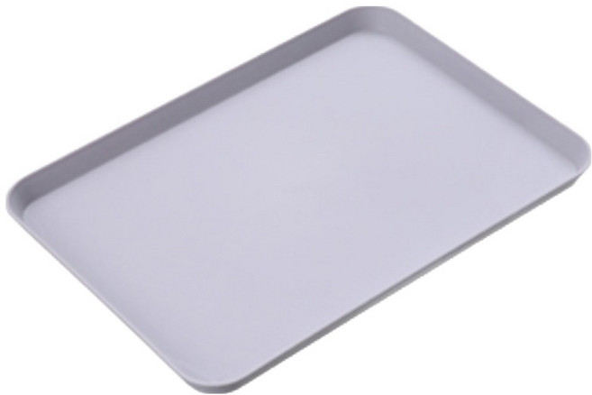 스토리빙 무광 트레이 홈카페 쟁반, 그레이