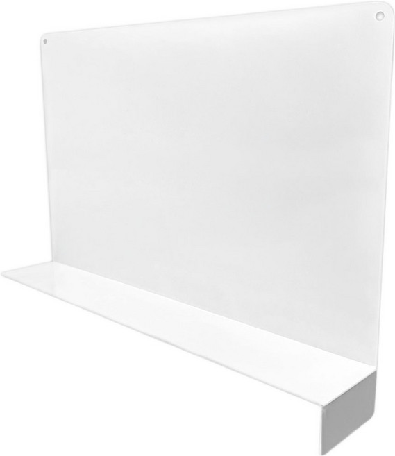 월드크린 창고 선반 칸막이 판 일체형 60 x 40 cm, 화이트, 1개