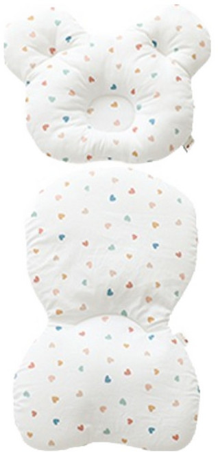 jellymom Muna Chair專用 Jelly 防扁頭枕 + 內襯套組, Kkomi 愛心, 1套
