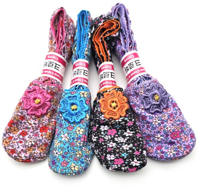 새김크로바 미루 촌캉스 꽃무늬 면소재 원단 데일리 스타일 할머니 패션덧신 4켤레
