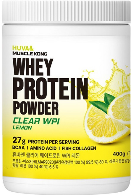 휴바앤 클리어 웨이프로틴 WPI 레몬, 1개, 10회분