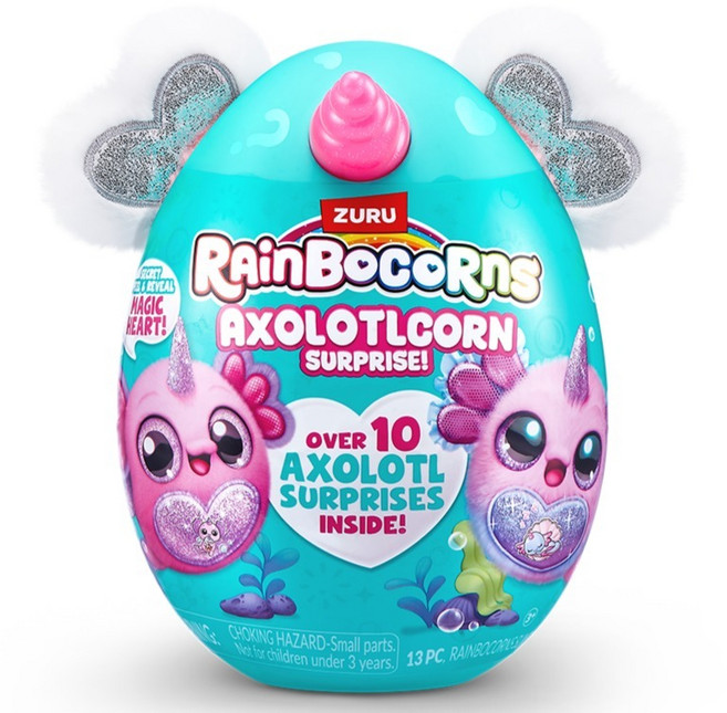 레인보우콘 아홀로틀콘 봉제인형, 랜덤발송, 1개, 20cm