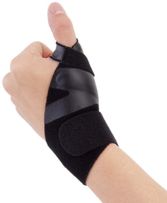 소조 엄지 손가락 손목 보호대 왼쪽 SZ-W21, 블랙, 1개