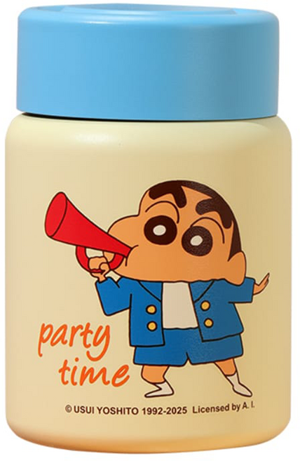 萌兔兔 316蠟筆小新隨心迷你保溫罐, 藍色, 1個, 200ml