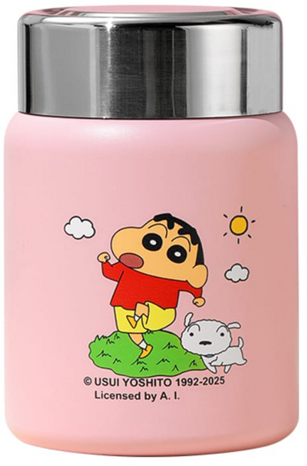 MTuTU 萌兔兔 316蠟筆小新嚕嚕迷你保溫罐, 粉色, 1個, 200ml