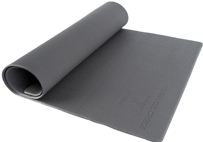 제로투히어로 PVC 헬스 홈트레이닝 층간소음 미끄럼방지 충격흡수 매트, 그레이, 1개