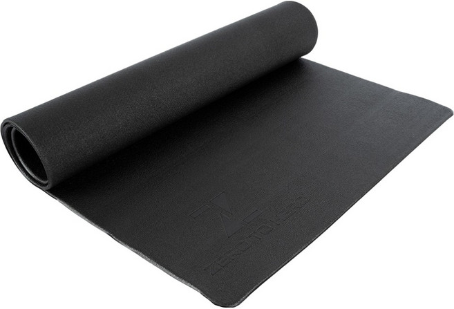 제로투히어로 PVC 헬스 홈트레이닝 층간소음 미끄럼방지 충격흡수 매트, 블랙, 1개