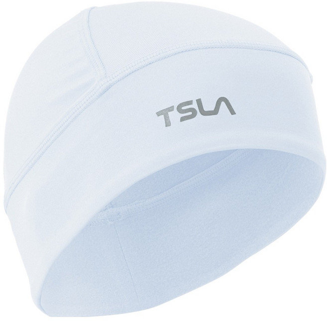 테슬라 스포츠 방한 스컬캡 모자, 화이트, 1개