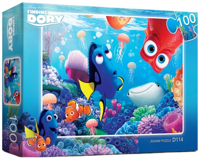퍼즐라이프 도리를 찾아서 직소퍼즐 D114, 혼합색상, 100피스, 1개