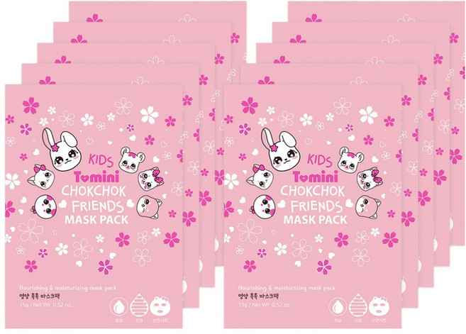 투미니 촉촉 프렌즈 마스크팩, 5개입, 2개