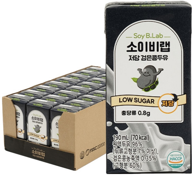 키토선생 소이비랩 저당 검은콩두유, 24개, 190ml