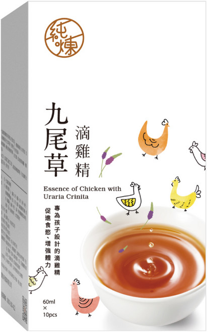 純煉 九尾草滴雞精 10個裝, 1套, 60ml
