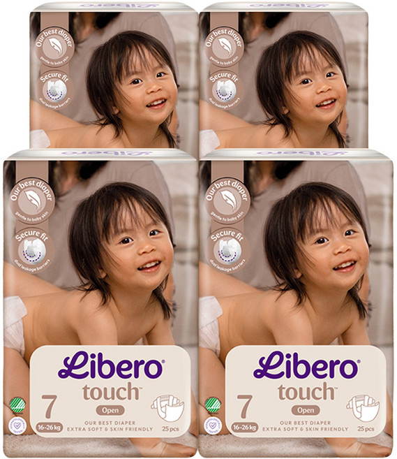 리베로 터치 밴드형 기저귀 남여공용, 7단계, 100매
