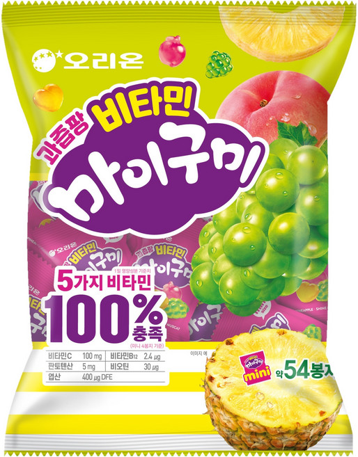 마이구미 미니 과즙팡 비타민 54p, 529.2g, 1개