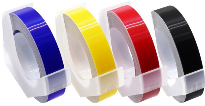 모텍스 또각이 베이직 리필테이프 4종 세트, 블루, 옐로우, 레드, 블랙, 1세트, 3m