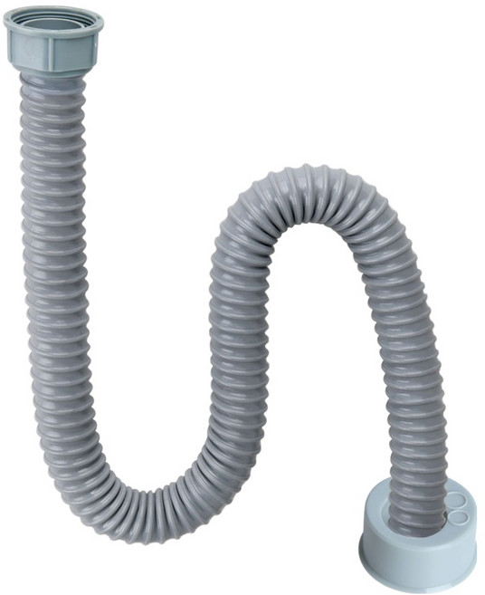 와이넷 국산 싱크대호스 100cm + 악취방지캡 세트, 그레이, 1세트