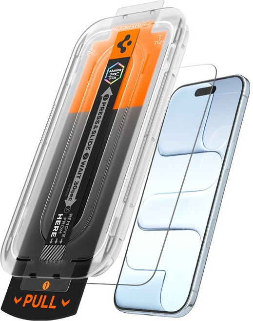 슈피겐 글라스 tREZ핏 AR 강화유리 휴대폰 액정 보호 필름 2p, 1세트