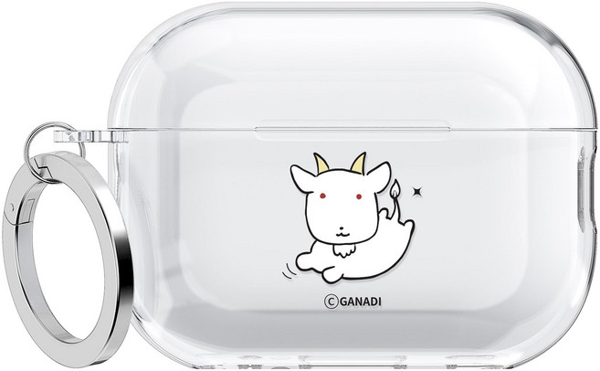 MOLAN CANO Ganadi 星座設計透明邊框環 TWS AirPods Buds 保護殼 AirPods 4, 單一商品, 摩羯座, 1個
