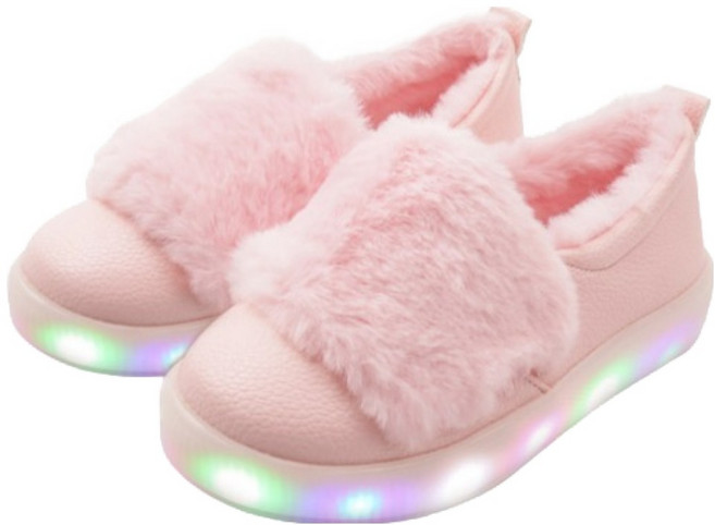 풋풋 몽글몽글 모찌 LED 털 슬립온