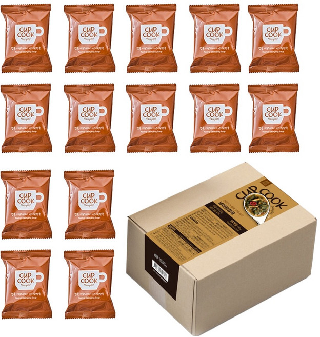 컵쿡에브리데이 냉이된장국 실속팩 14p, 1개, 140g