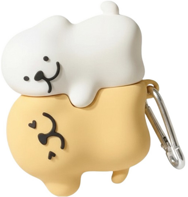 Dino 可愛抱抱小狗保護殼, 抱抱小狗, 1個, Airpods 4