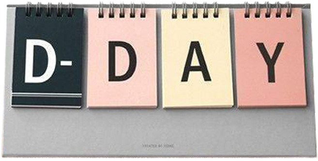 아이코닉 디데이 캘린더, 컬러, 1개