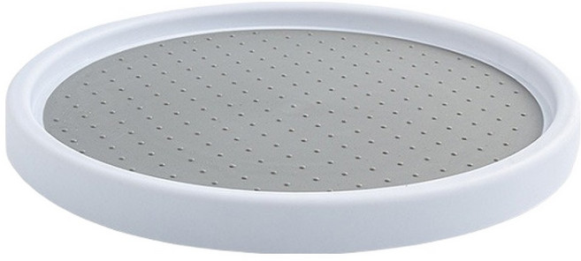 스토리빙 주방 양념 정리 원형 논슬립 회전 트레이, 화이트, 1개