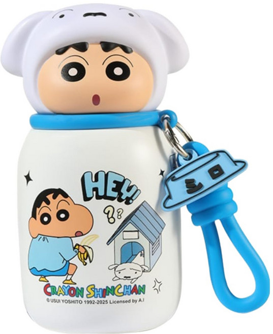 MTuTU 萌兔兔 蠟筆小新 316暖萌迷你保溫瓶, 小新, 1個, 330ml