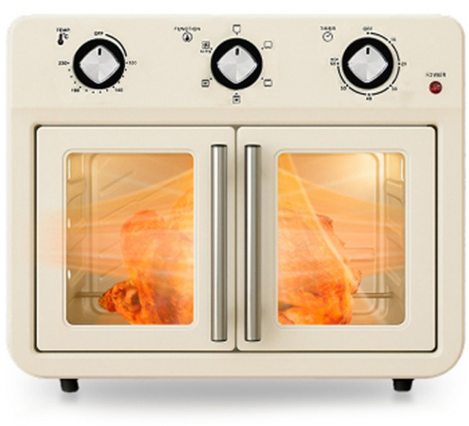 벤하임 양문형 에어프라이어 오븐 25L, BBA-04-001, 혼합색상