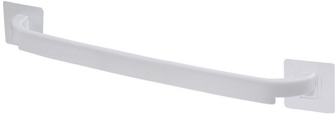 BenF Home 무타공 수건 걸이 강력 접착 만능 욕실화 화장실 타올 행주 거치대, 화이트, 1개