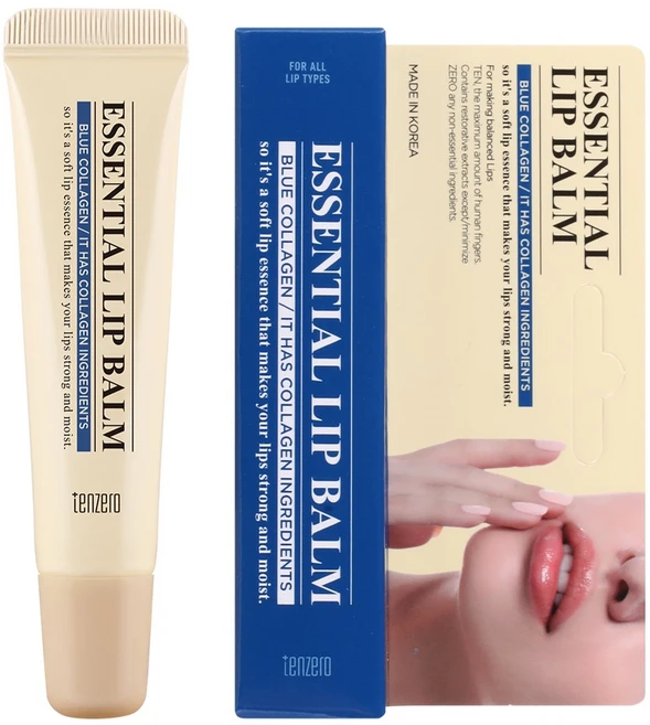 텐제로 에센셜 립밤, 1개, 9g, 블루 콜라겐 - 쿠팡