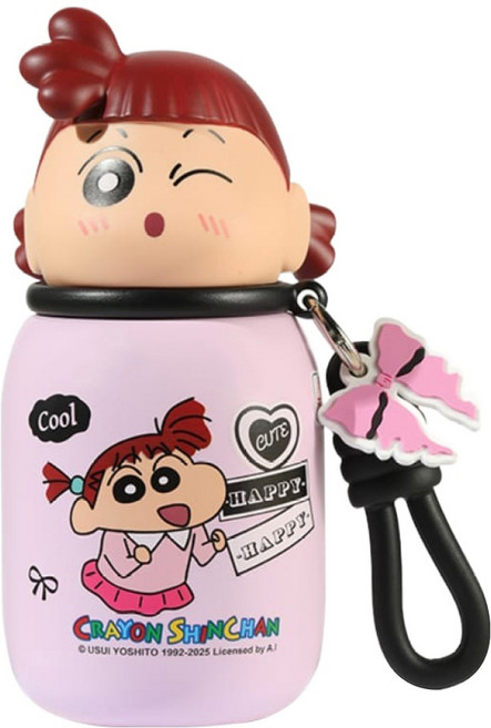 MTuTU 萌兔兔 蠟筆小新 316暖萌迷你保溫瓶, 妮妮, 1個, 330ml