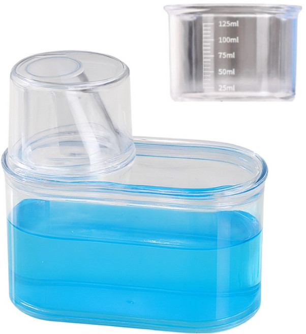 오템 눈금 세제 소분 용기 500ml, 투명, 1개