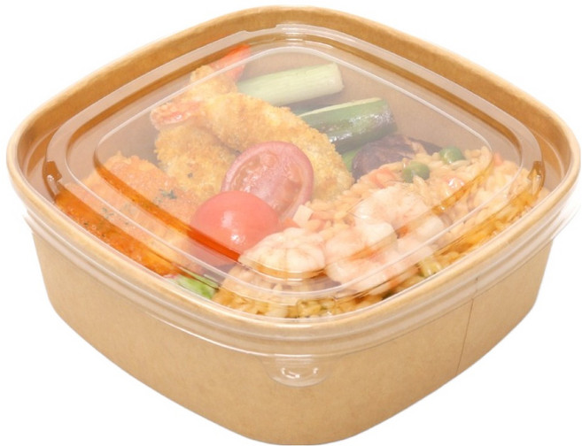 Happy Pack 正方形紙容器 DK-1000 1000ml, 1個, 50入