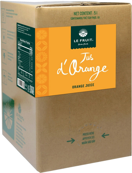 르프룻 오렌지 착즙 주스, 5L, 1개