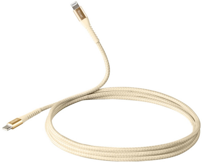 Riivan USB-C-Lightning 快充傳輸線, 黃色, 1個, 1.5m
