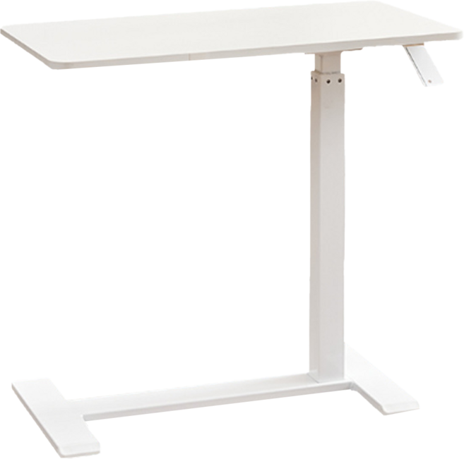 上手家居 氣壓升降床邊桌 升降桌 沙發邊桌 升降邊桌 床邊電腦桌 移動桌, 升降白