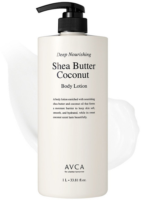 아브카 딥 너리싱 바디로션 시어버터 앤 코코넛, 1L, 1개