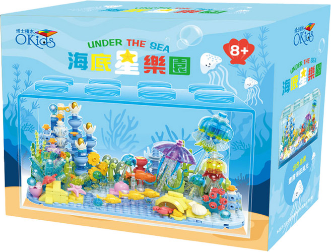 OKids 博士積木 海底星樂園, 混和顏色, 1個