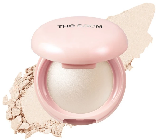 더샘 글램 퍼펙션 베이크드 하이라이터 5.5g, WH01 프로스티 쉘, 1개 - 쿠팡