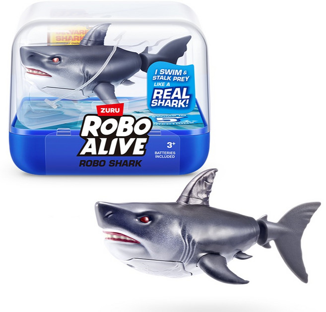 로보얼라이브 로보샤크 움직이는 상어 장난감, 4.5cm, 랜덤발송, 1개