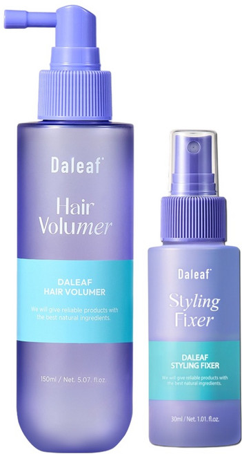 달리프 글램 헤어 뿌리 볼류머 스프레이 150ml + 휴대용 미니 헤어픽서 30ml 세트, 1세트