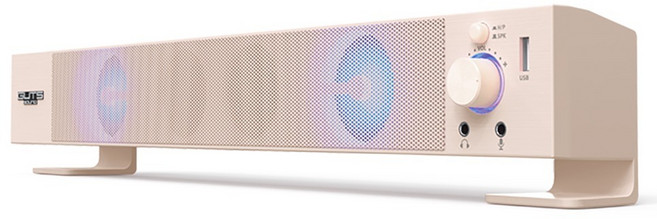 MONSTARGEAR RGB USB PC 電競聲霸, 燕麥色, LIVE100