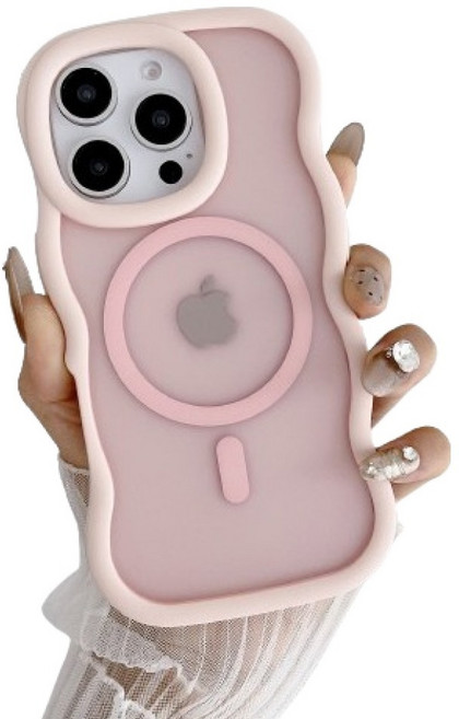 케이스틱 물결 테두리 맥세이프 범퍼 휴대폰 케이스