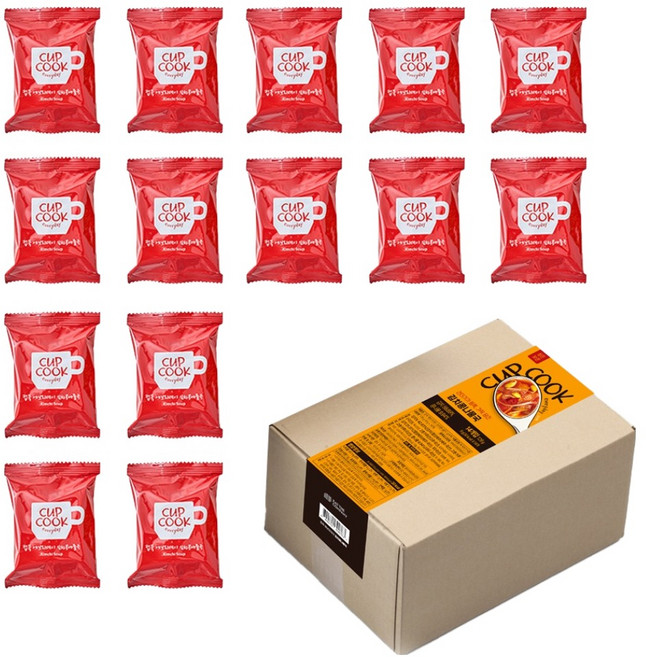 컵쿡에브리데이 김치콩나물 동결건조 블럭국 14p, 1개, 126g