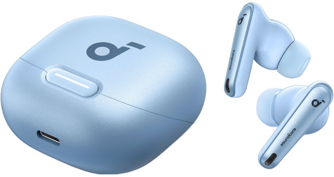 soundcore Liberty 4 NC 主動降噪真無線藍牙耳機, A3947, 淺藍色