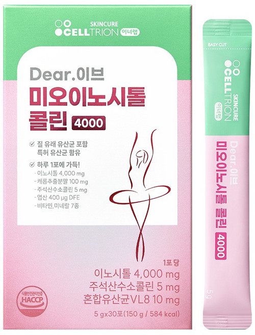 INNERLAB Celltrion Dear Eve 肌醇膽鹼 4000 30入, 150g, 1個