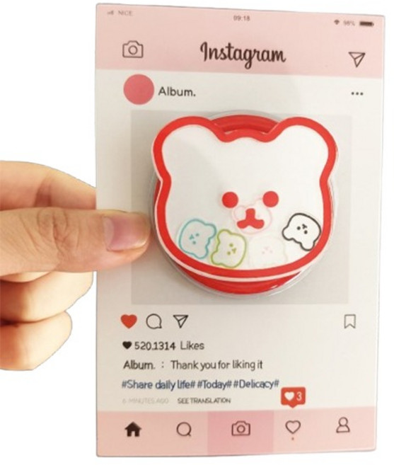 케이스틱 곰돌이 쉐이커 맥세이프 스마트톡, 레드, 1개